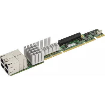 Super Micro Supermicro Tarjeta adicional AOC-UR-i4XT 1U Ultra Riser – adaptador de red – 10Gb Ethernet x 4 – para SuperServer 1028U-TR4T+, 6018U-TR4T+ (AOC-UR-i4XT)