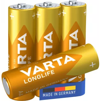 Varta Longlife Extra - pila 4 x tipo AA alcalina (04106101414)