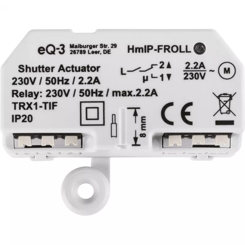 eQ-3 AG Homematic IP HmIP-FROLL - Actuador de persiana enrollable