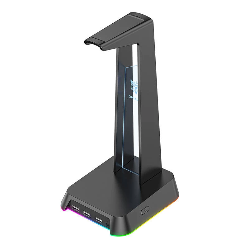 Soporte para auriculares Onikuma ST-2 — altura ajustable, diseño robusto negro