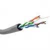 Cable de red Cat.6, U/UTP (gris, 100 metros, flexible)