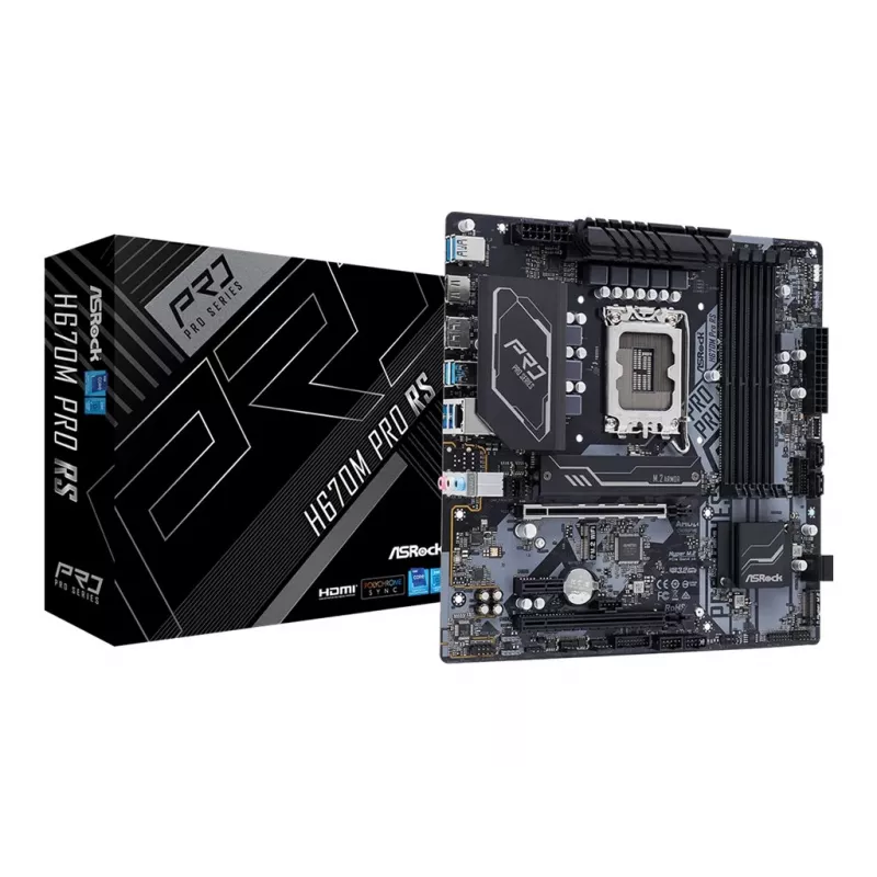 Placa base ASRock H670M Pro RS Intel H670 LGA 1700 micro ATX