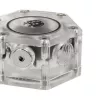 Indicador de caudal BitsPower Hexagon Flow Indicator-RGB BP-HFI-RGB — Iluminación RGB, diseño hexagonal
