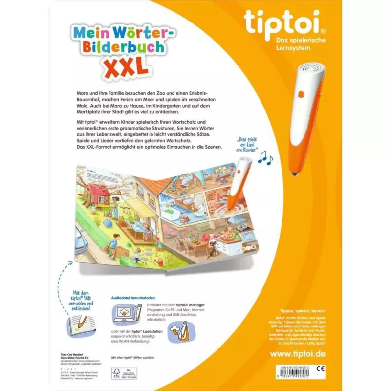 tiptoi Mein Wörterbilderbuch XXL, libro educativo
