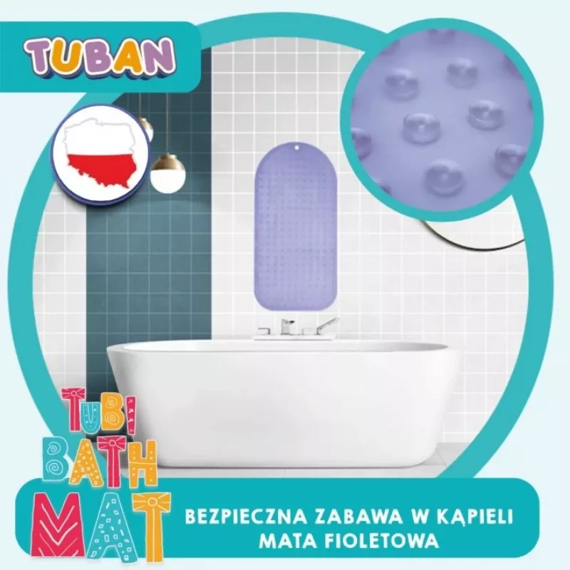 Alfombrilla de baño antideslizante Violeta