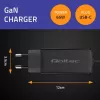 Cargador de portátil GaN QOLTEC 52419 65 W USB-C PD 5 V/20 V 3 A/3,25 A, 220–240 V, cable de 1,8 m, negro