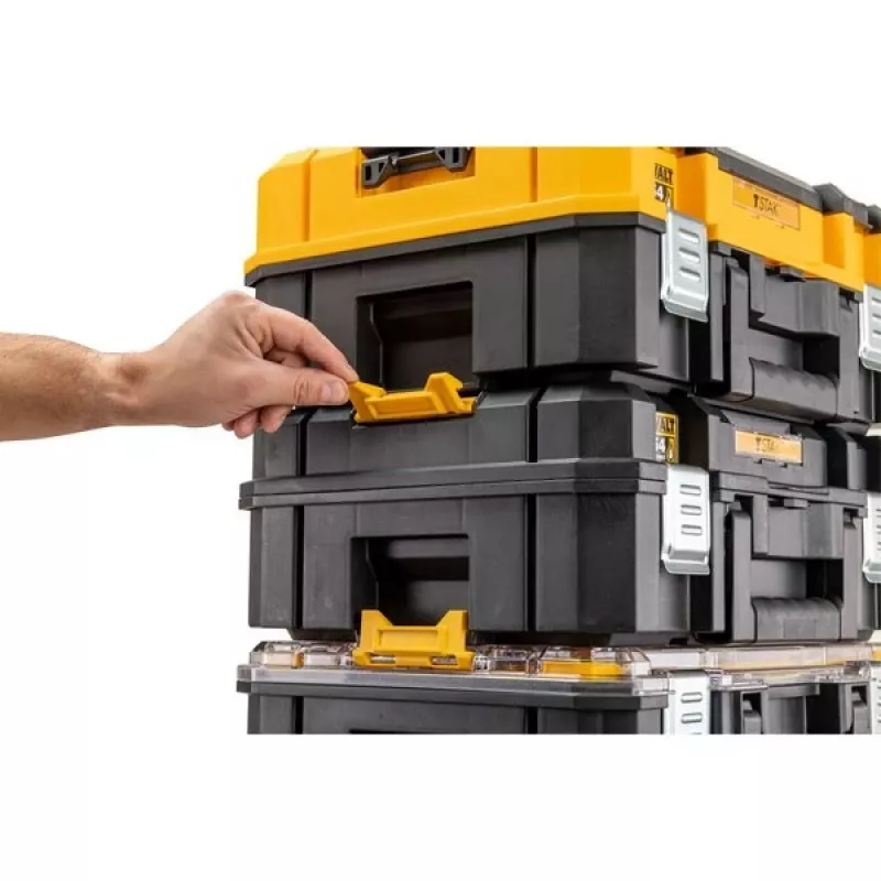 DeWalt DWST83344-1 TSTAK 2.0 caja de herramientas, asa larga, negro/amarillo
