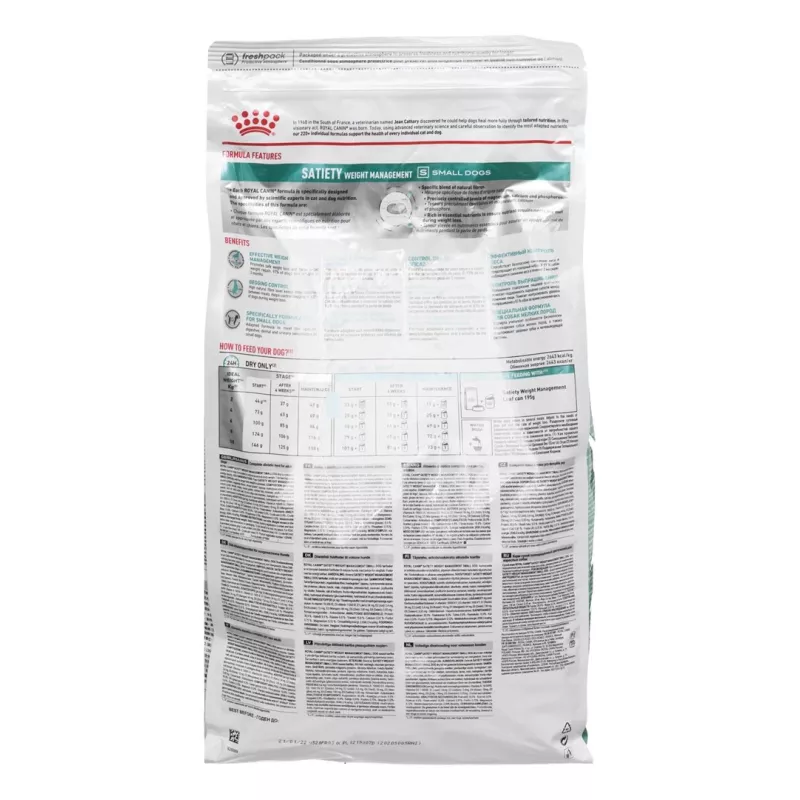 ROYAL CANIN Satiety Weight Management Small – Pienso seco para perros – 3 kg