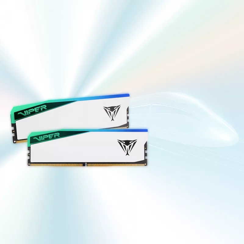 DIMM 48 GB DDR5-6000 (2x 24 GB) Dual-Kit, memoria blanca, PVER548G60C42KW, Viper Elite 5 RGB, INTEL XMP, AMD EXPO