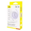 Baseus Free2Pull - Cable expandible USB-C a Lightning de 20 W, 1 m (lila)