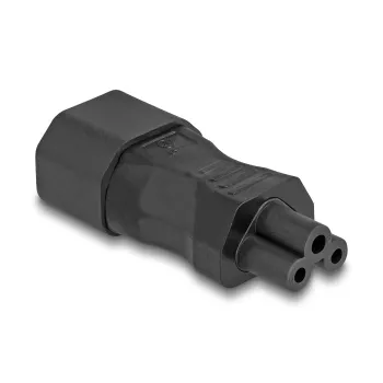 Adaptador de red DeLOCK IEC 60320 C14 a conector macho C5 2,5 A recto negro