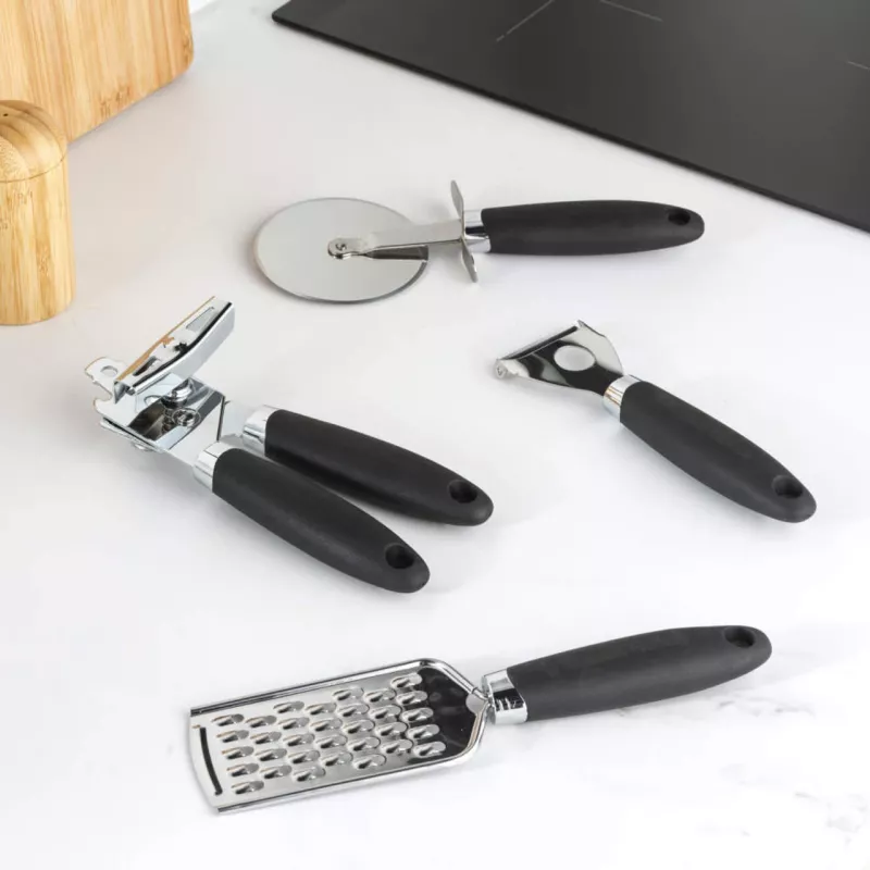 Set de utensilios de cocina Russell Hobbs Venus Collection 4 piezas Negro