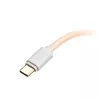 Cable en espiral Ducky Premicord Cotton Candy, USB Type-C a Type-A - 1,8 m