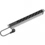 Distribuidor de corriente 2 salidas AC Bachmann 909.003 negro plata