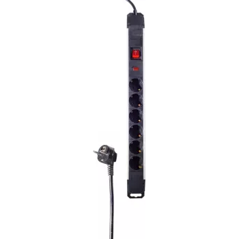 Unidad de distribución de energía PDU ShiverPeaks BS09-20165 6 tomas AC negro