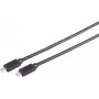Cable USB S/CONN 13-62035 USB 3.2 Gen 2x2 2 m USB C negro