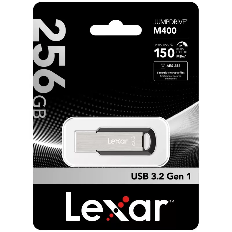 “Lexar JumpDrive M400” memoria USB 256 GB USB Type-A 3.2 Gen 1 (3.1 Gen 1) plata