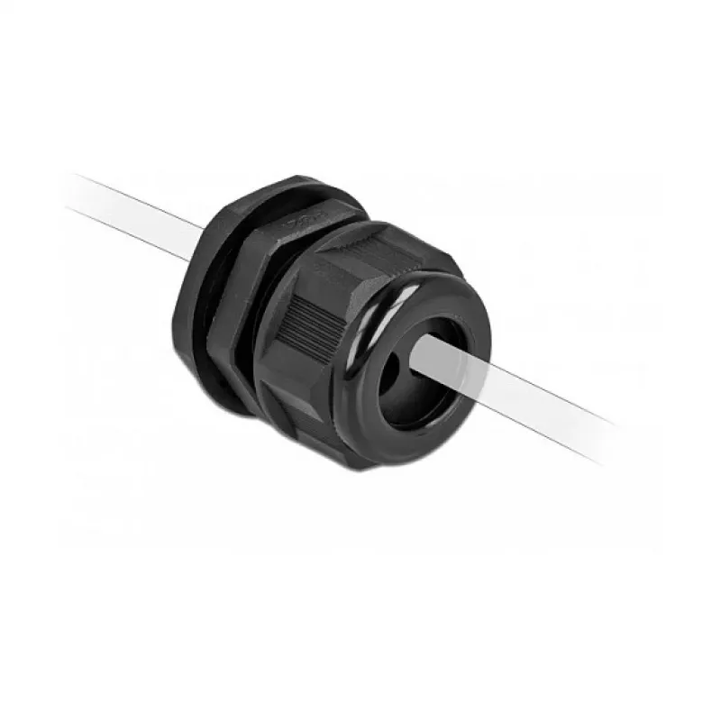 Prensaestopas DeLOCK 60369 negro plástico 2 uds.
