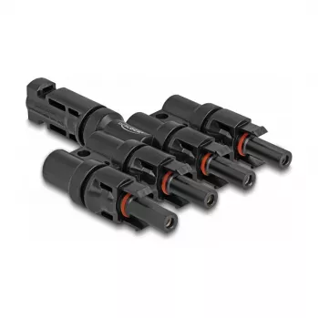 Conector solar DeLOCK DL4 1 macho a 4 hembra negro