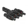 Conector solar DeLOCK DL4 1 macho a 4 hembra negro