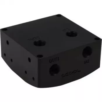 Tapa Alphacool Eisdecke D5 - acetato negro G1/4 - (VPP755/VPP655/TPP644/MCP655) V.3 (13188)