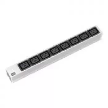 Unidad de distribución de energía Bachmann 333.815 8 tomas AC 1U negro gris plata