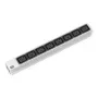 Unidad de distribución de energía Bachmann 333.815 8 tomas AC 1U negro gris plata