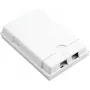 Caja de conexión FTTH helos 373381, montaje en superficie, 2 puertos, blanco