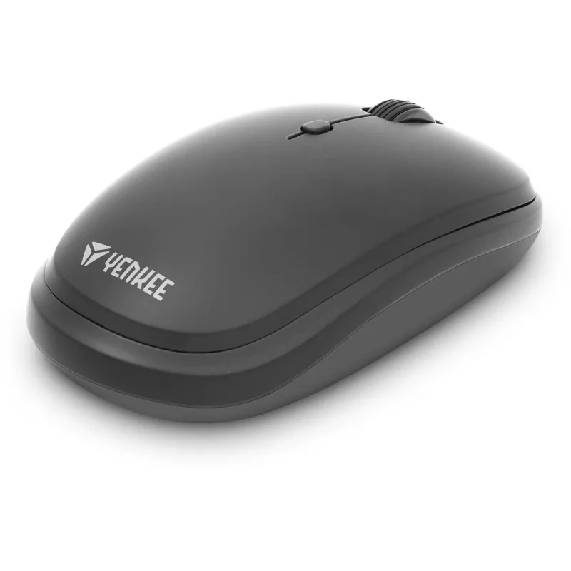 Set de teclado y ratón inalámbrico YENKEE YKB 2008CS — 2,4 GHz USB, diseño compacto