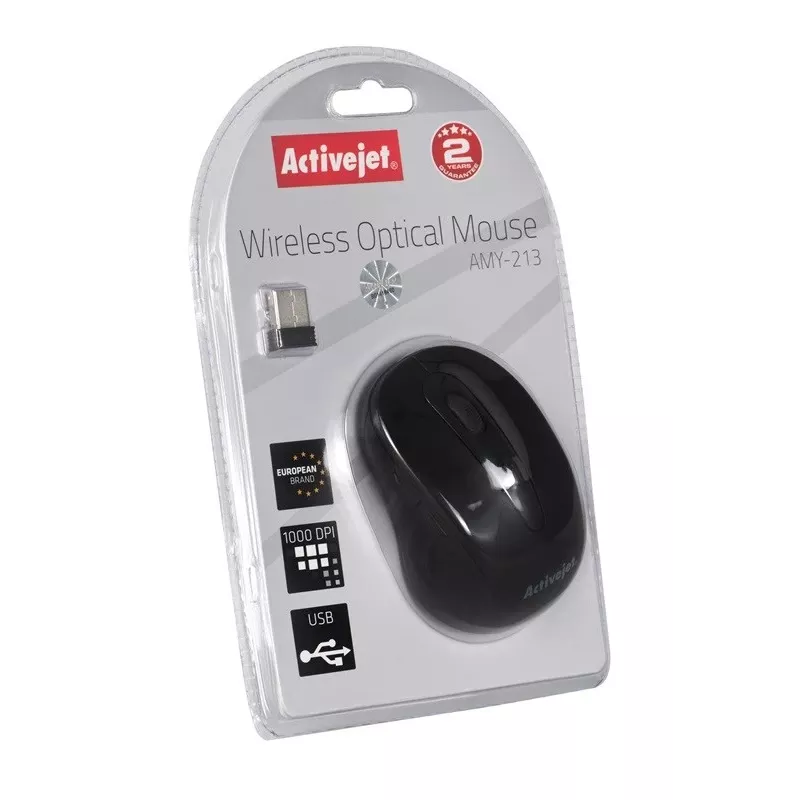 Activejet AMY-213 ratón inalámbrico óptico USB