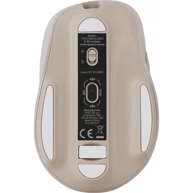 Ratón inalámbrico 2,4 GHz recargable 6 botones 2400 dpi 45