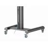 Soporte de TV de suelo Gembird TVS-70T-02 para pantallas de 37 inch-70 inch, máx. 70 kg, VESA 200x200-600x400, inclinable ±5°/-12°, altura ajustable, ruedas, gestión de cables