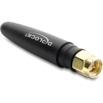 Antena DELOCK LTE conector macho SMA 1,82 dBi omnidireccional fija negra