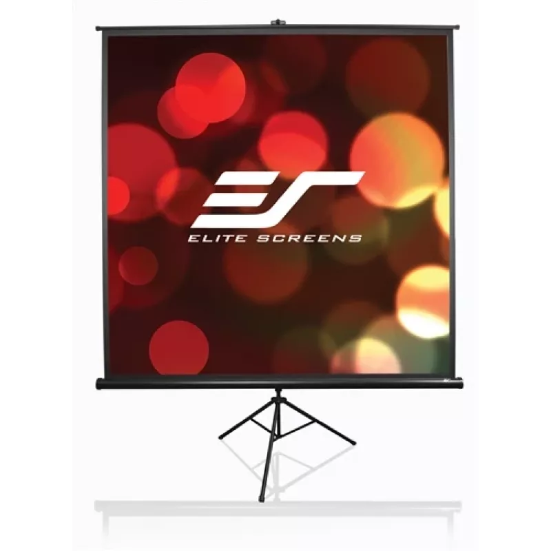 Elite Screens | Pantalla con trípode/portátil | T92UWH | Diagonal 92 pulgadas | 16:9 | Ancho de imagen visible (B) 203,2 cm | Negro