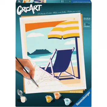 Set de pintura Ravensburger CreArt – Relax at the Beach (23897) set de arte
