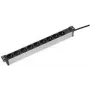 Regleta de enchufes AS Schwabe 18194 – regleta de enchufes compacta con cable de 0,48 m negra/plata