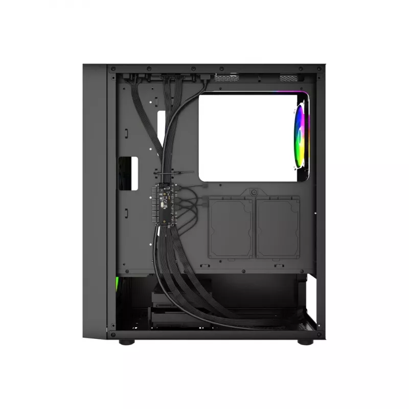 Gembird Fornax 4300 CCC-FC-4300 caja gaming ATX Midi Tower, cristal templado, ventiladores ARGB, 2x USB 3.1, 1x USB 2.0, negra