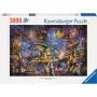 Puzle Ravensburger 3000 piezas — Biblioteca de dragones, 3000 piezas, marca Ravensburger