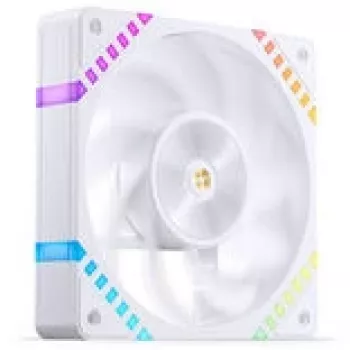 Ventilador de caja de 120 mm Jonsbo HF2-120 Blanco — Reverse Blade, PWM, ARGB