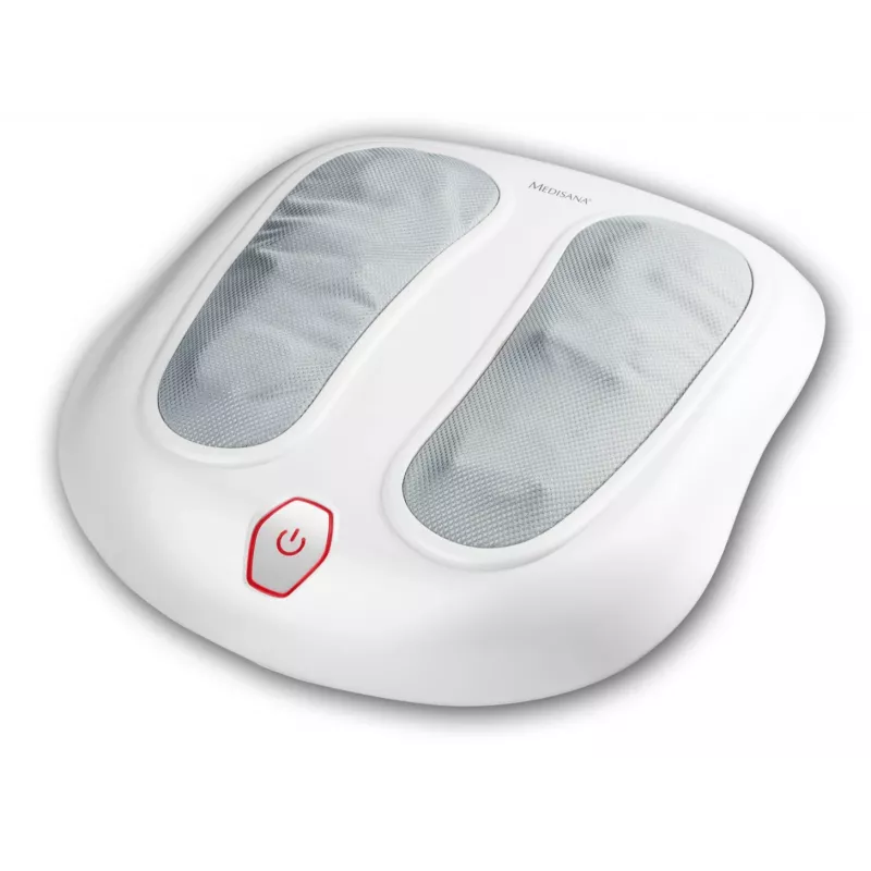 Masajeador de pies y espalda Medisana FM 883 — 2 zonas, 2 programas, función de calor, AC 220–240 V, blanco