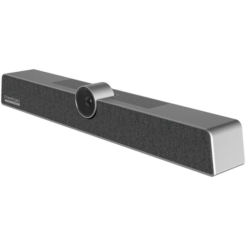 Prestigio Solutions Alpha barra de colaboración para videoconferencias, UHD 12 MP, 6 micrófonos, alcance 8 m, USB-C/AUX