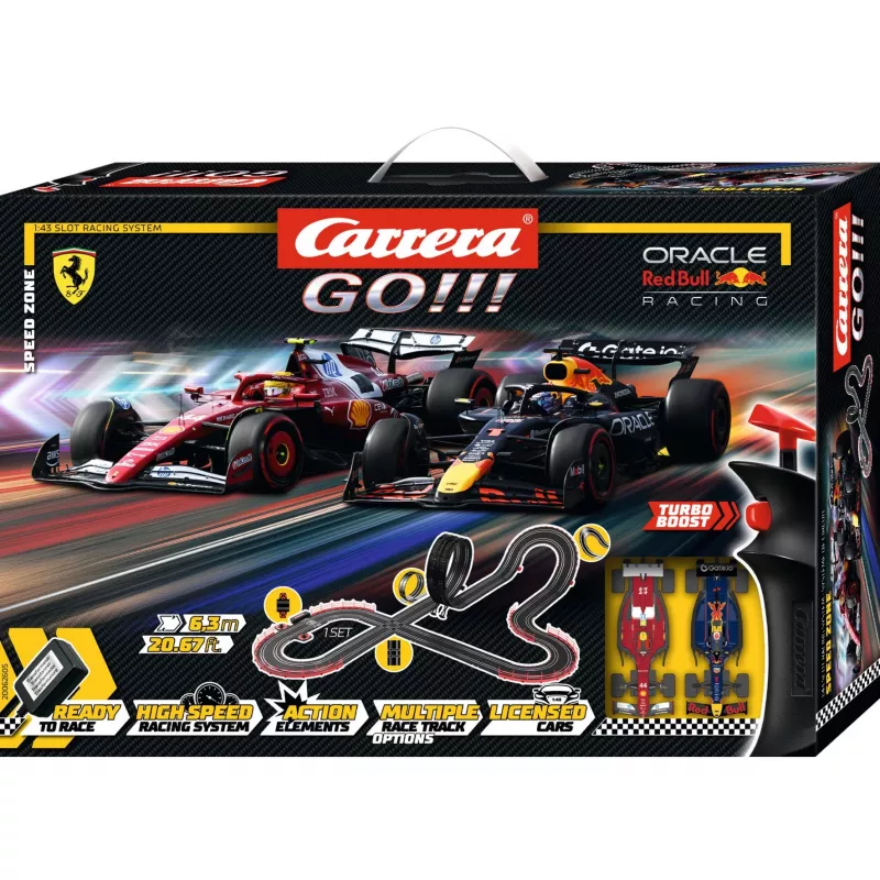 Circuito de slot CARRERA GO!!! Speed Zone Set — pista de carreras eléctrica modular