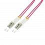 LogiLink FP4LC50 cable de fibra óptica InfiniBand 50 m 2x LC violeta