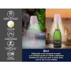 Beper P201UTP125 lámpara de mesa LED recargable, táctil, regulable, IPX4, rosa