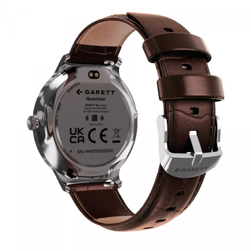 Smartwatch Garett Quantum — acero inoxidable plata