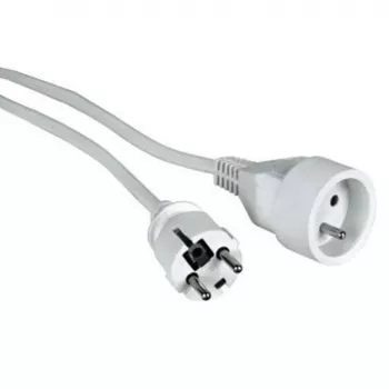 Cable de alimentación LOGON PSPC03W — 3 m, blanco, conector macho tipo F