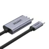 Adaptador de cable UNITEK V1409A USB-C DisplayPort Negro, Gris