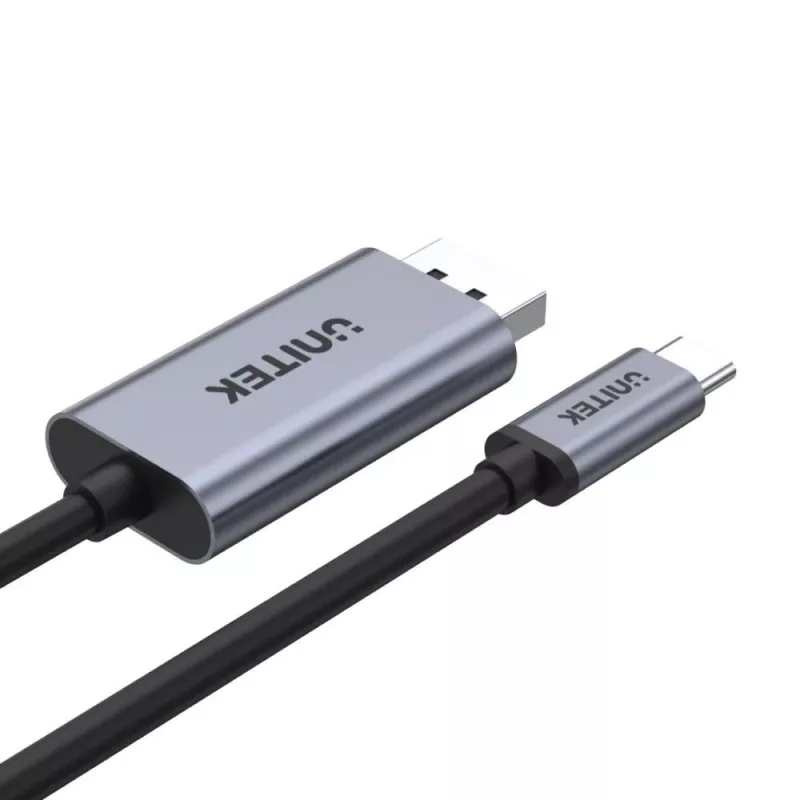 Adaptador de cable UNITEK V1409A USB-C DisplayPort Negro, Gris