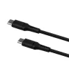 Cable de silicona líquida FIXED USB-C/USB-C, 0,5m, 60W, negro | Fixed
