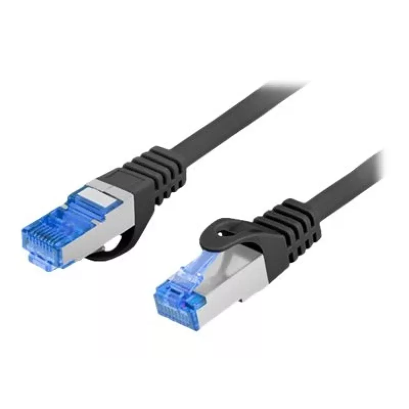 Cable de red LANBERG PCF6A-10CC-0100-BK — Cat6a S/FTP, 1 m, RJ-45, negro